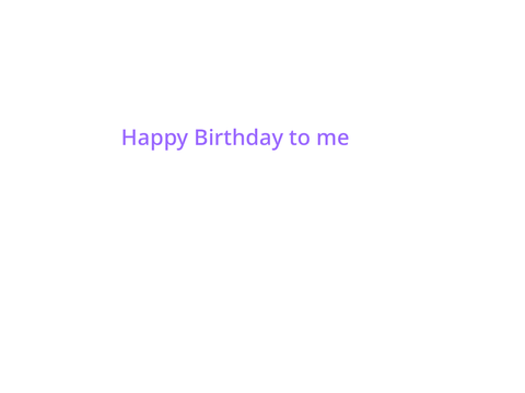 My Birthday