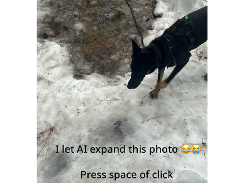 I let ai expand my photo of Jenny 