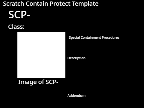 SCP Template