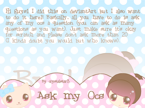 Ask my OCs OPEN