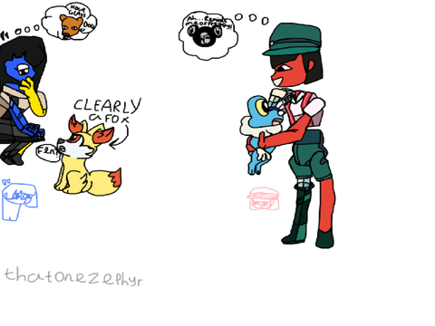 Some ENA x Pokémon doodles I did on tumblr that I wanted to share on Scratch
