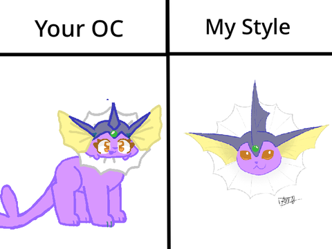 I drew your OC in my style :)