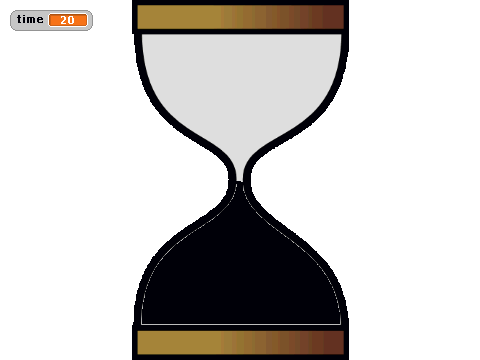Hourglass with tilt sensors