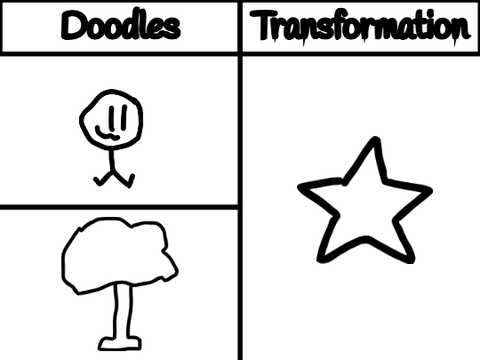I gave you 2 doodles. Transform 'em!