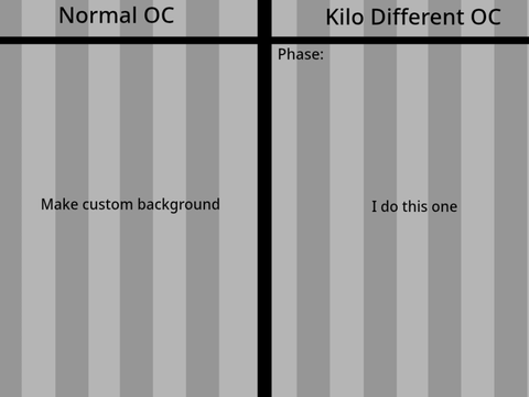 Insert your OC (I'll make it Kilo Different)