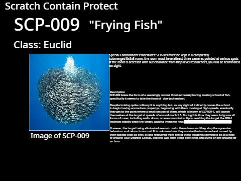 SCP-009, "Frying Fish"