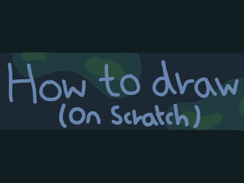 How to draw on scratch vector