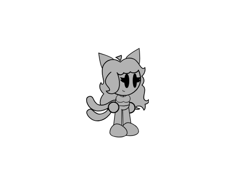 OC With Two-Tailed Catgirl Human!