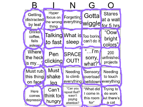 ADHD Bingo remix