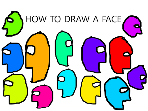How to draw a face