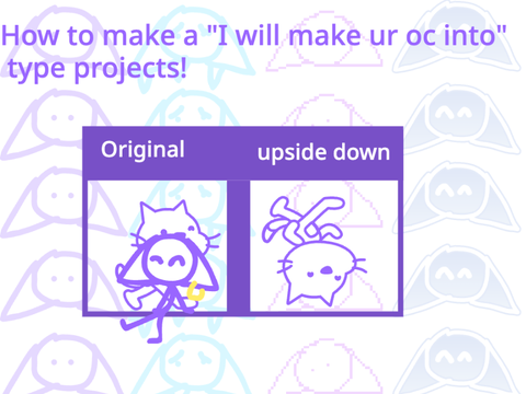 how to make a "i will make ur oc into ___"