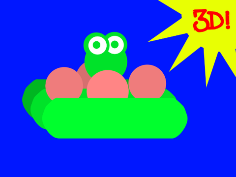3d frog, on lilypad (Only 2 sprites!) (Amazing) (Original) (Frog) ())