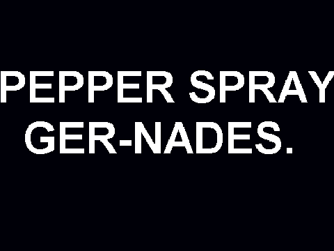 pepper spray gernades