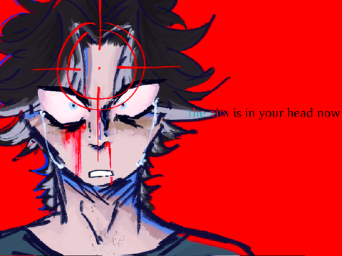 the aim is in your head now