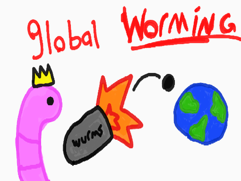 GLOBAL WORMING thumbnail idea