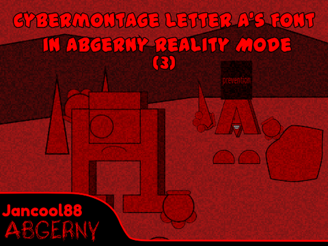 TLS x Abgerny - Cybermontage Letter A's Font in Abgerny Reality Mode (3)