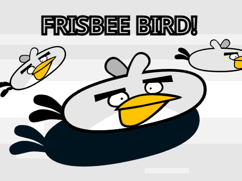 Frisbee Bird Vector!