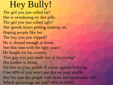 Remix this if you are against bullying