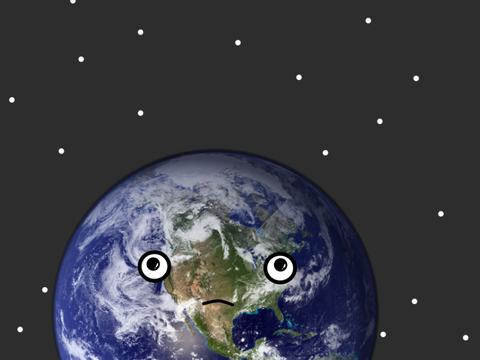Moon and Earth
