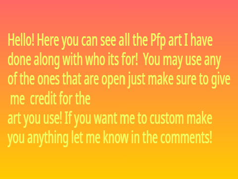 Pfp's for all!