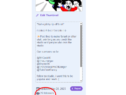 wow its still alive ;V;