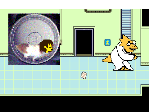 alphys and frisk electricity