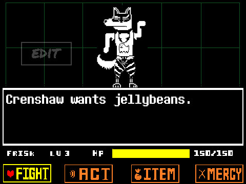 Crenshaw Undertale Battle (bored.)