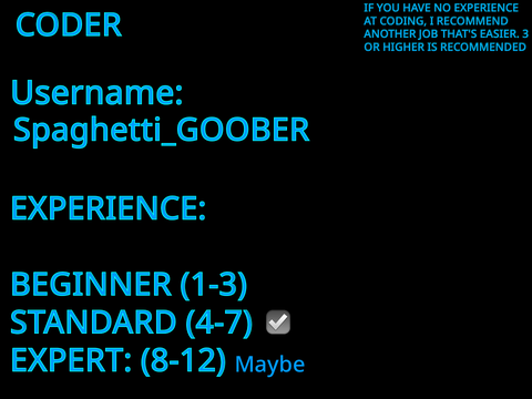 Develop Team Forms- @Spaghetti_GOOBER