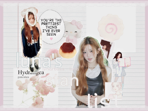 ૮ ․ ․ ྀིა luna’s stan list