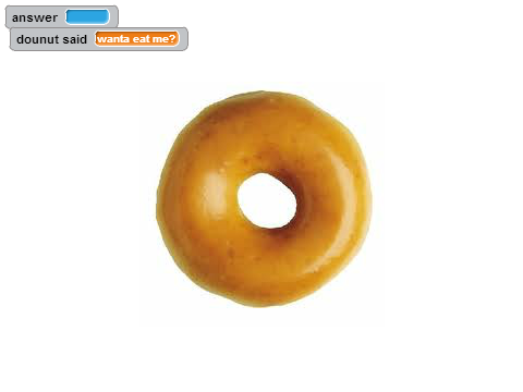 talk to the doughnut.