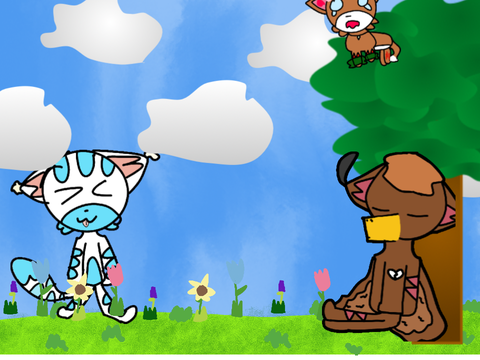 Spring parallax with Hawk and Mink