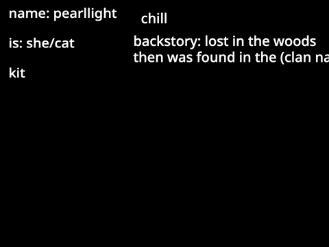 for Obscured Past ~ A Warrior Cats RP ~ (CLAN NAME AUDS)