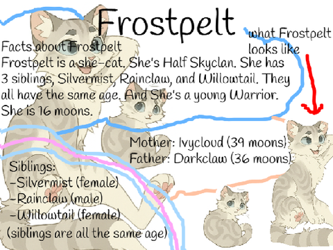 About Frostpelt! (my Warrior cat name)