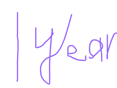 Happy 1 year to me!