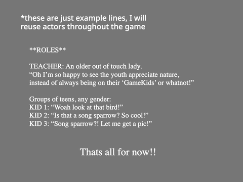 Audition for them kids!!