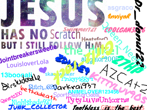 ✰Jesus Has No Scratch, But I Still Follow Him! ⭐️ 31 signatures!! remix