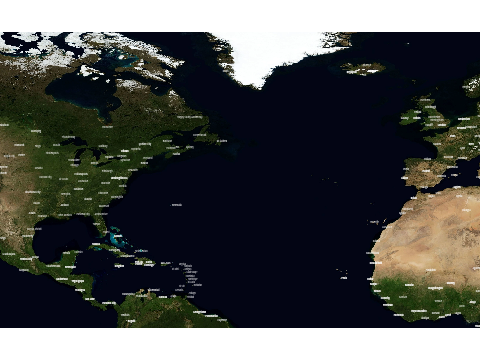 North Atlantic Map - Storm Tracking