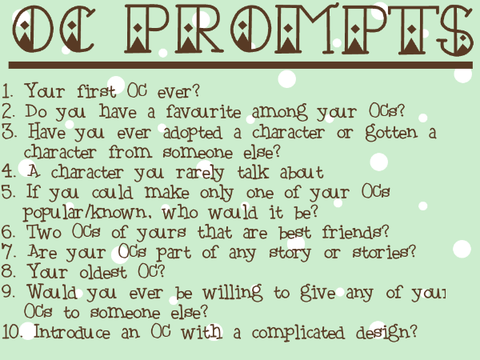 ★OC Prompts★  200th Project