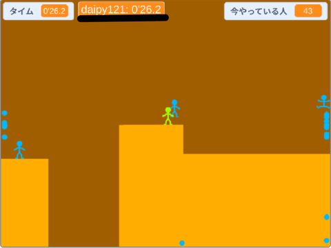 昔の棒人間プラットフォーマーの記録見つけた