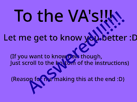 For VA’s: A Special Thing :D remix