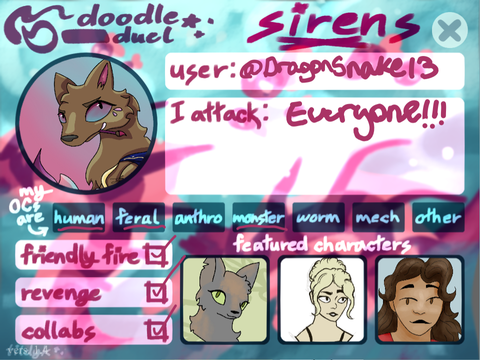 ✦ Vee’s Doodle Duel Profile ‘25 ✦