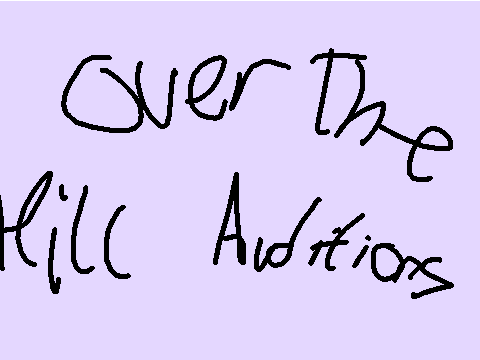 Over the hill voice auditions for the characters