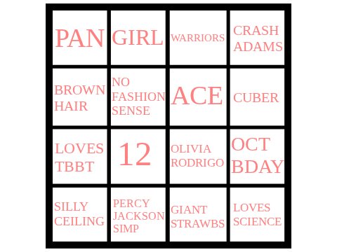 Me Bingo!