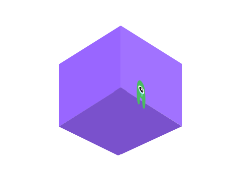 The grungle is stuck in a 3D prism