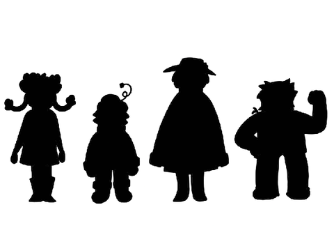 main cast silhouettes