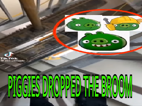 Piggies dropped the broom (Short)