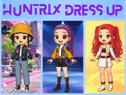 Huntrix Dress Up Rumi Zoey Mira KPop Demon Hunters Game