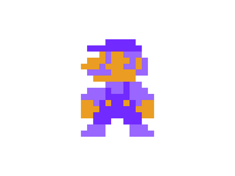 mark but purple but small