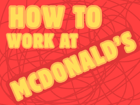 How to work at McDonalds redraw