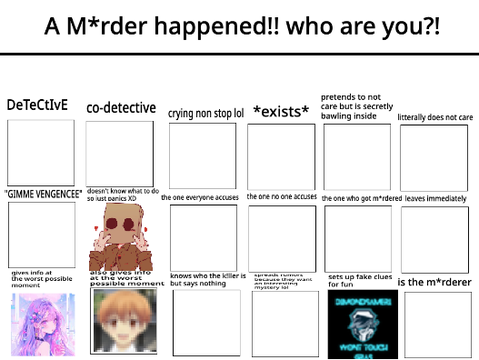 A M*rder happened!! who are you?! >:3 remix remix